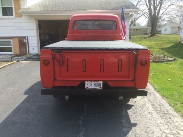 1956 Red Ford F-100 Truck
