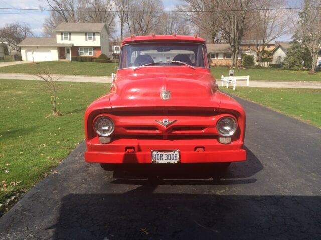 1956 Red Ford F-100 Truck