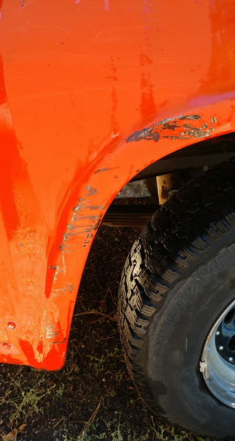 1956 Orange Ford F-100 Standard Cab Pickup