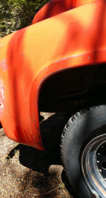 1956 Orange Ford F-100 Standard Cab Pickup