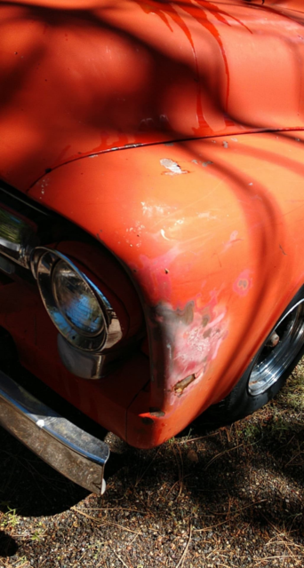 1956 Orange Ford F-100 Standard Cab Pickup