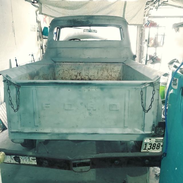 1956 Silver Ford F-100 Pick Up