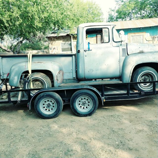 1956 Silver Ford F-100 Pick Up