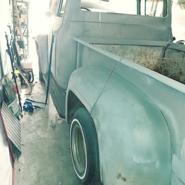 1956 Silver Ford F-100 Pick Up