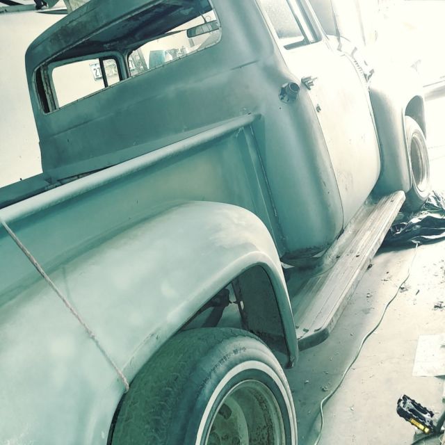 1956 Silver Ford F-100 Pick Up
