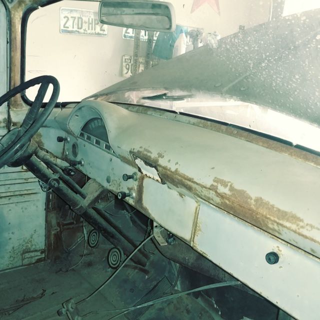 1956 Silver Ford F-100 Pick Up