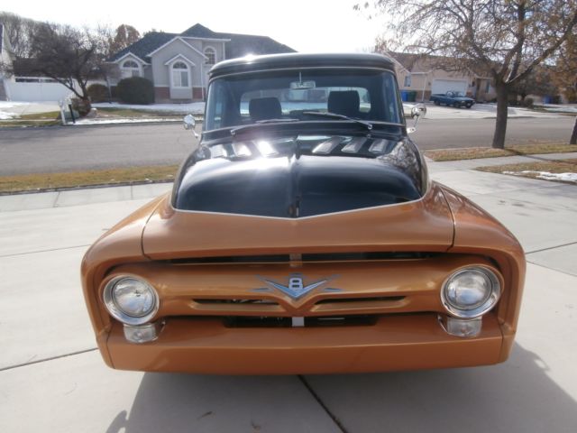 1956 Purple / black Ford F-100 Standard Cab Pickup