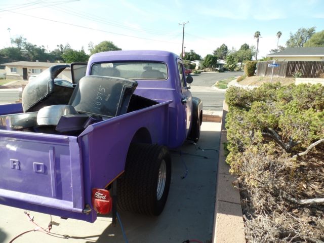 1956 Purple / black Ford F-100 Standard Cab Pickup