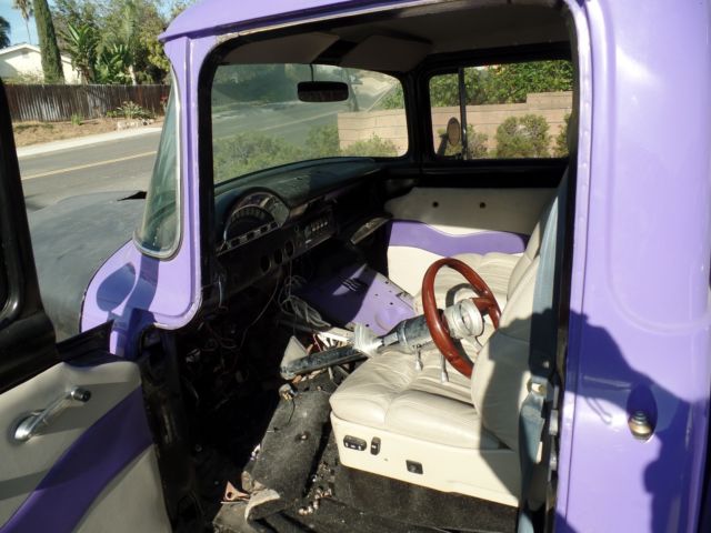 1956 Purple / black Ford F-100 Standard Cab Pickup