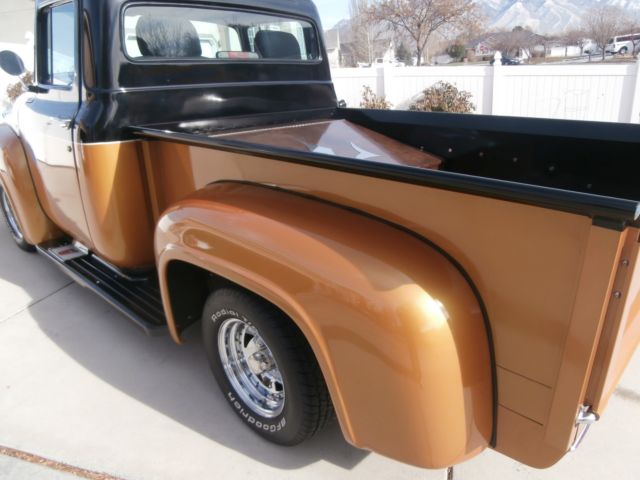 1956 Purple / black Ford F-100 Standard Cab Pickup