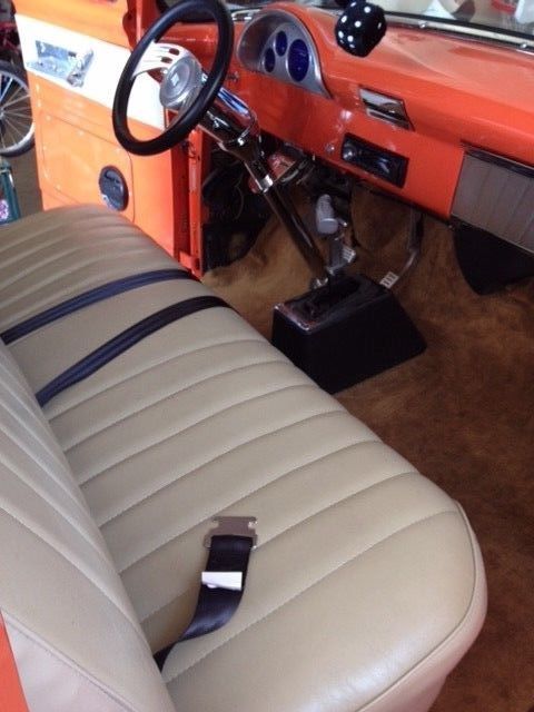 1956 Orange Ford F-100 Standard Cab Pickup