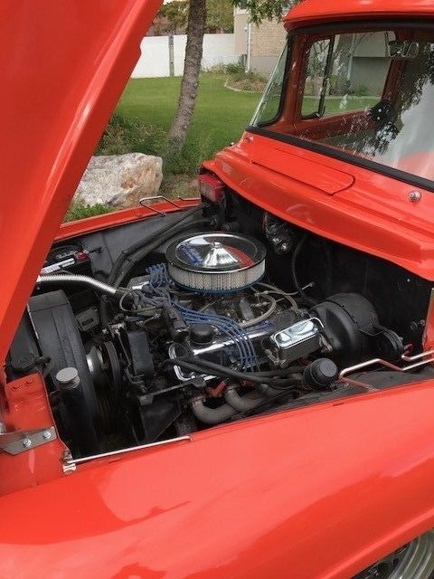 1956 Orange Ford F-100 Standard Cab Pickup