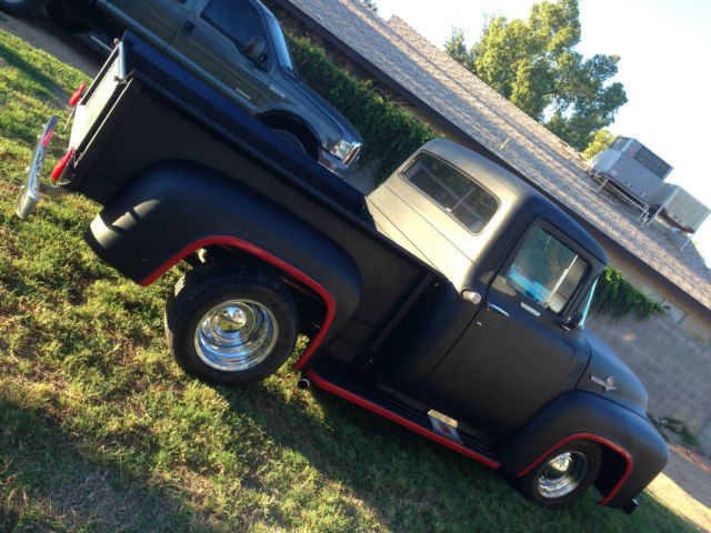 1956 Black Ford F-100 Standard Cab Pickup
