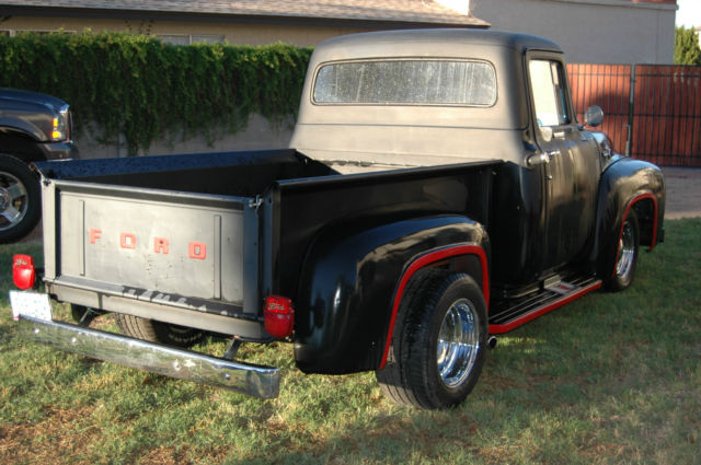 1956 Black Ford F-100 Standard Cab Pickup