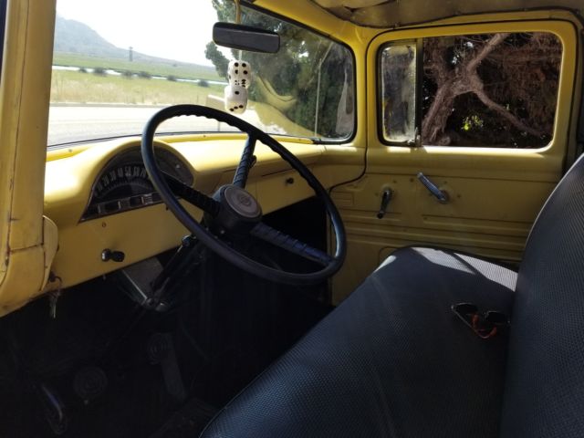 1956 Yellow Ford F-100 pickup