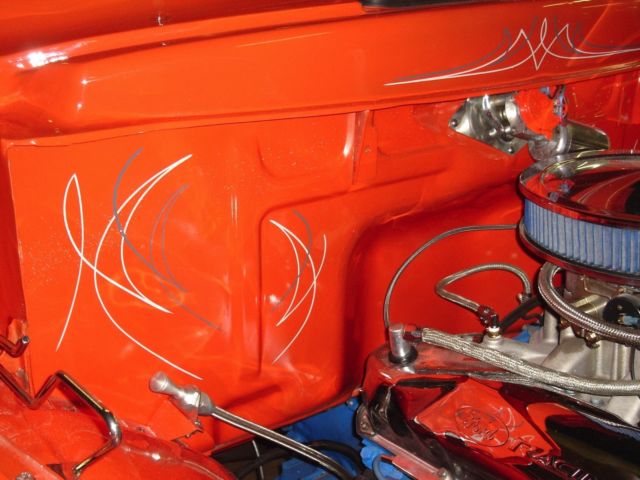 1956 Orange FORD F100 Extended Crew Cab Pickup
