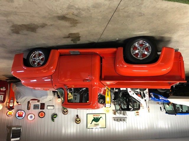 1956 Orange FORD F100 Extended Crew Cab Pickup