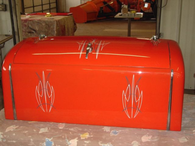 1956 Orange FORD F100 Extended Crew Cab Pickup