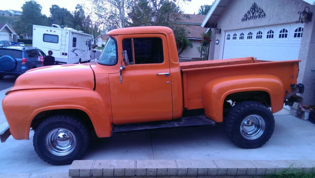 1956 Orange Ford F-100 Cab &- Chassis