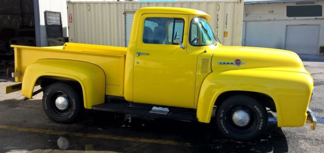 1956 Yellow Ford F-100 Standard Cab Pickup