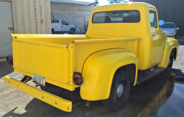 1956 Yellow Ford F-100 Standard Cab Pickup