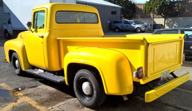 1956 Yellow Ford F-100 Standard Cab Pickup