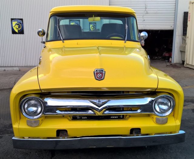 1956 Yellow Ford F-100 Standard Cab Pickup