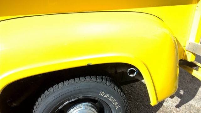 1956 Yellow Ford F-100 Standard Cab Pickup