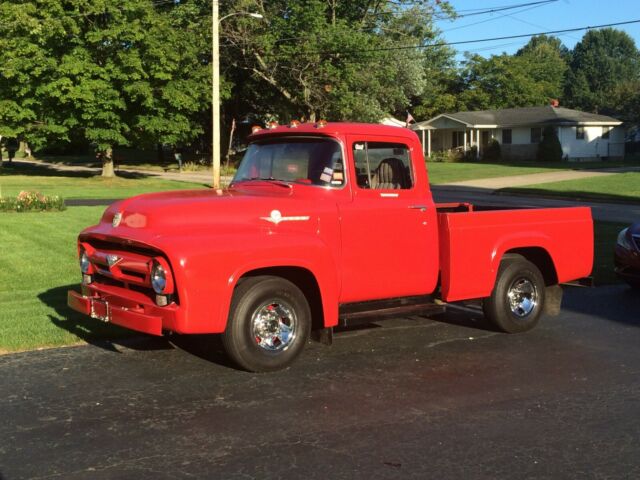 1956 Red Ford F-100 Cab & Chassis