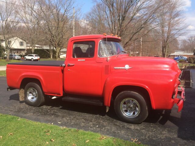 1956 Red Ford F-100 Cab & Chassis