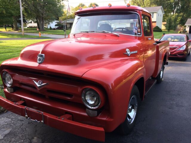 1956 Red Ford F-100 Cab & Chassis