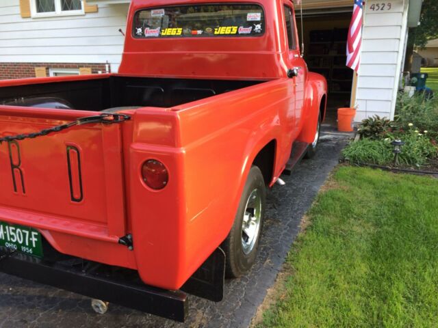 1956 Red Ford F-100 Cab & Chassis