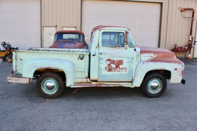 1956 Green Ford F-100 Pickup
