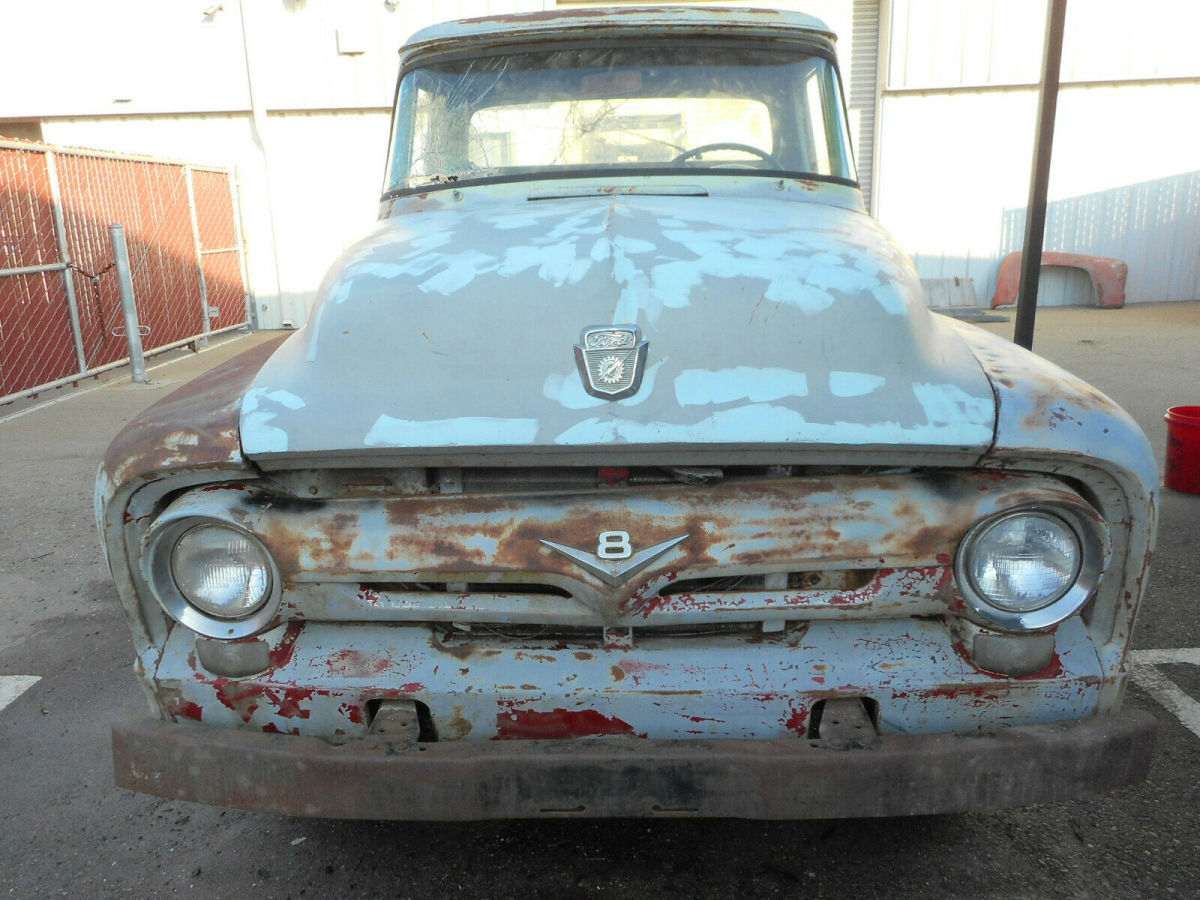 1956 Green Ford F-100 Standard Cab Pickup