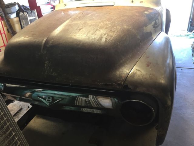 1956 Yellow Ford F-100