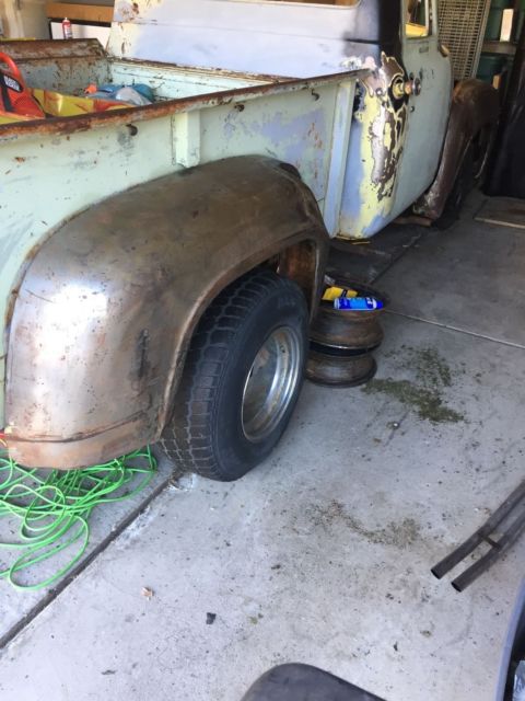 1956 Yellow Ford F-100