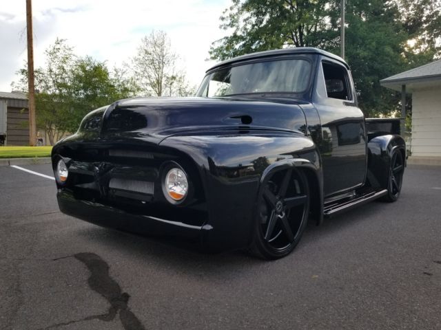 1956 Black Ford F-100 Standard Cab Pickup