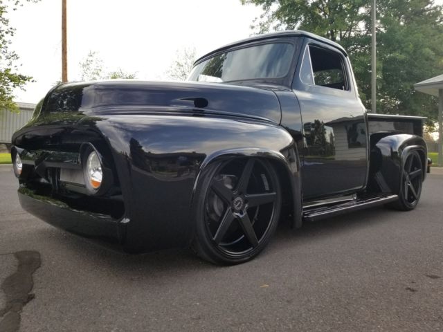 1956 Black Ford F-100 Standard Cab Pickup