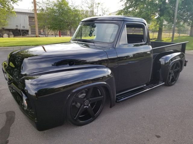 1956 Black Ford F-100 Standard Cab Pickup