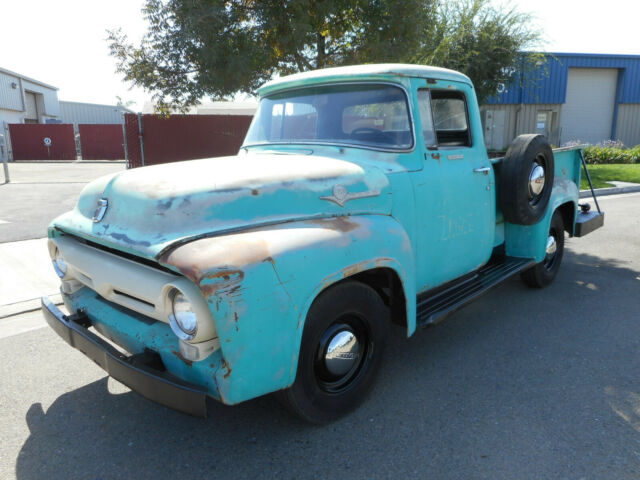 1956 Blue Ford F-100 Standard Cab Pickup