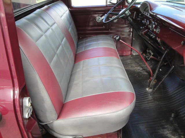 1956 Burgundy Ford F-100 Custom Wrecker