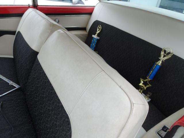 1956 Red Ford Fairlane Coupe