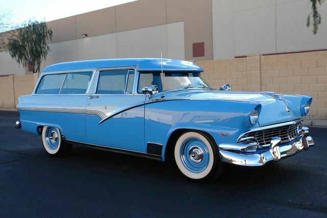 1956 Blue Ford Parklane Wagon