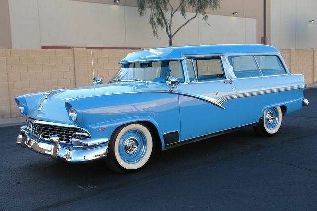 1956 Blue Ford Parklane Wagon