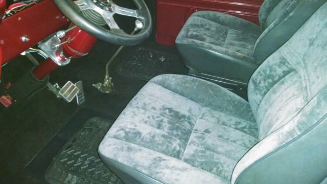 1956 red/black Ford F-100 pickup