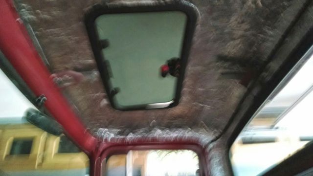 1956 red/black Ford F-100 pickup