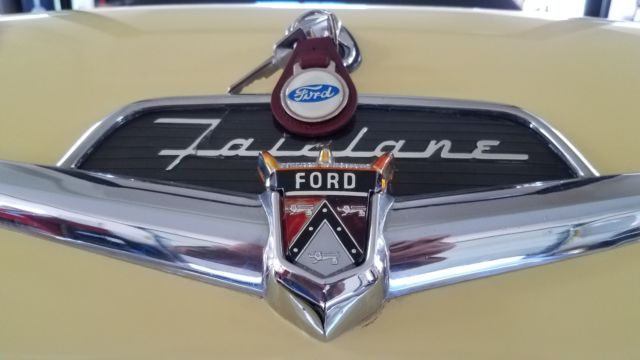 1956 Goldenglow Yellow/Colonial White Ford Fairlane Convertible