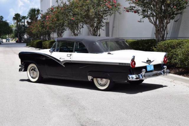 1956 Black & white Ford Sunliner Convertible