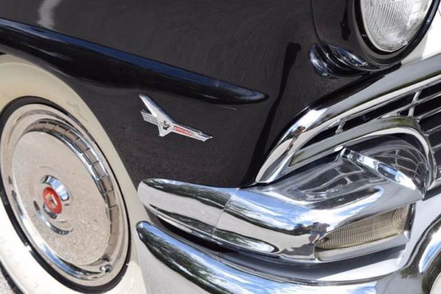 1956 Black & white Ford Sunliner Convertible