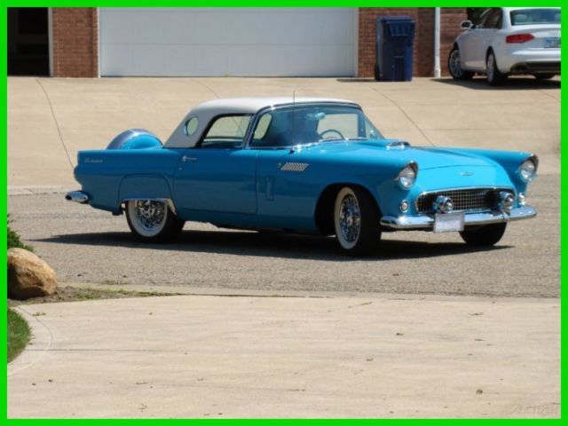 1956 Blue Ford Thunderbird Coupe